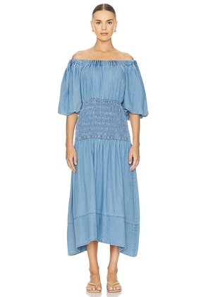 MISA Los Angeles Marilou Dress in Blue. Size L, S, XL, XS, XXS.