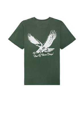 ONE OF THESE DAYS Screaming Eagle Tee in Green. Size M, S, XL/1X.