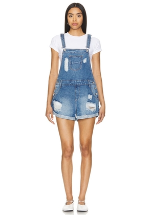 MORE TO COME Pippa Overall Shorts in Blue. Size M, S, XL, XS, XXS.