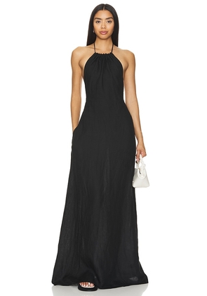 NILI LOTAN Lelia Halterneck Dress in Black. Size L, S, XS.