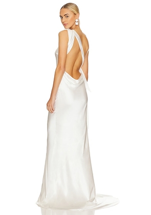 The Bar Charles Gown in White. Size 6.