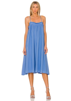 Tularosa Kendra Midi Dress in Blue. Size S.