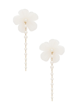 SHASHI Liaigre Earring in Ivory.