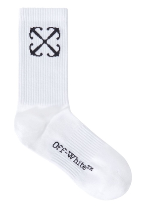 Off-White Arrows-intarsia cotton socks