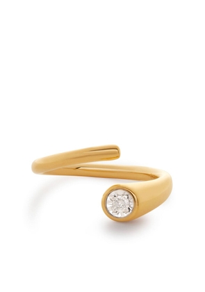Monica Vinader Essential Wrap diamond ring - Gold
