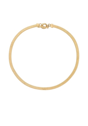 8 Other Reasons Tubular Chain Necklace in Metallic Gold.