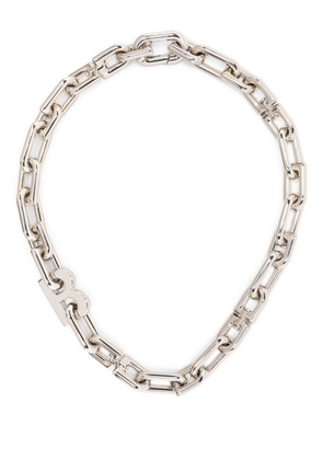 Balenciaga logo-chain-link necklace - Silver