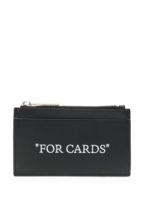 Off-White For Cards leather cardholder - Black