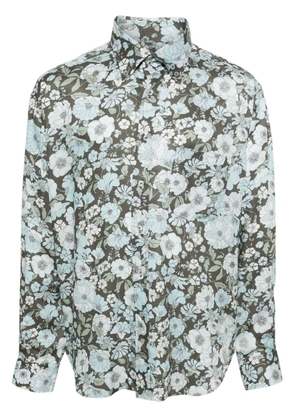 TOM FORD Delicate Floral printed shirt - Green