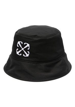 Off-White Arrows-embroidered bucket hat - Black