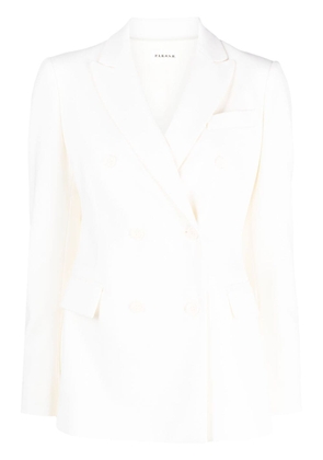 P.A.R.O.S.H. Giacca double-breasted wool-blend blazer - White