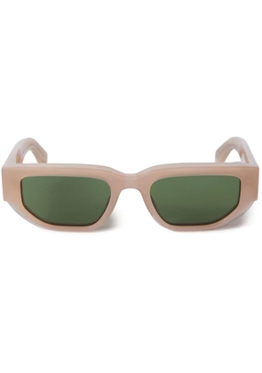 Off-White Greeley rectangle-frame sunglasses - Neutrals