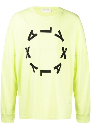 1017 ALYX 9SM logo-print long-sleeve T-shirt - Yellow