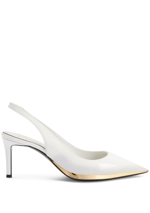 Giuseppe Zanotti 70mm pointed leather pumps - White