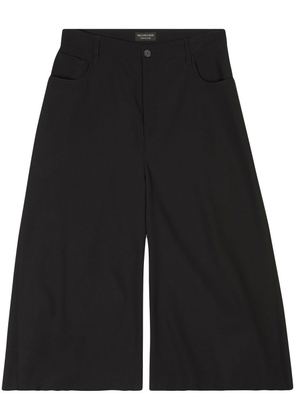Balenciaga wide-leg shorts - Black