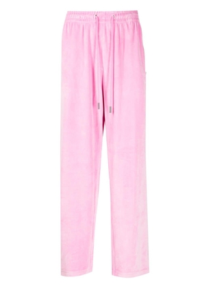 TEAM WANG design Sparkles straight-leg trousers - Pink