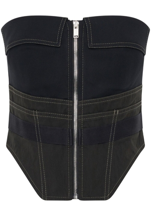 Dion Lee Workwear zip-up corset - Black