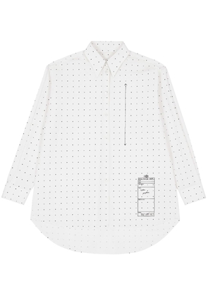 MM6 Maison Margiela polka dot-print cotton shirt - White