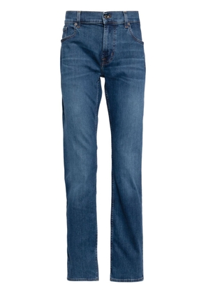 7 For All Mankind Tek mid-rise straight-leg jeans - Blue