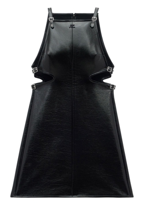 Courrèges Slash Buckle sleeveless minidress - Black