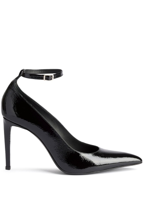 AMI Paris shiny stiletto heel pumps - Black