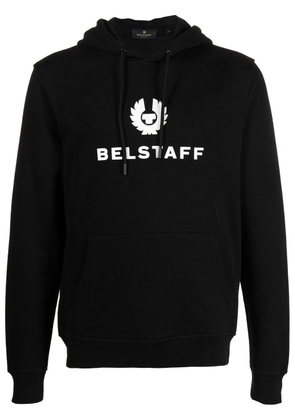 Belstaff raised-logo pullover hoodie - Black
