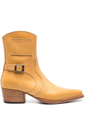 Dsquared2 60mm leather ankle boots - Yellow