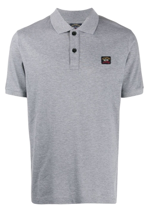 Paul & Shark logo patch polo shirt - Grey
