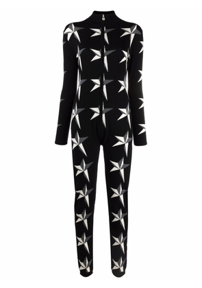 Perfect Moment star-intarsia jumpsuit - Black