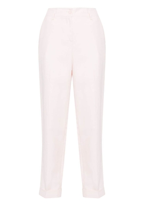 P.A.R.O.S.H. pressed-crease tapered trousers - Pink