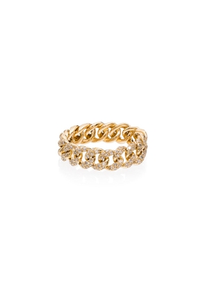 SHAY 18kt gold chain diamond ring