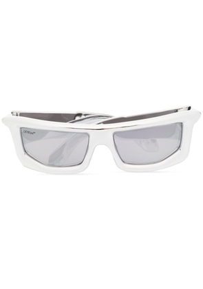 Off-White Volcanite square-frame sunglasses - Silver