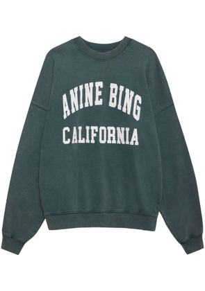ANINE BING Miles logo-print sweatshirt - Green