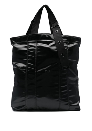 Y-3 logo-appliqué tote bag - Black