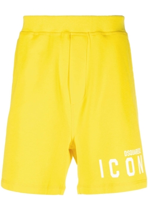 Dsquared2 logo-print track shorts - Yellow