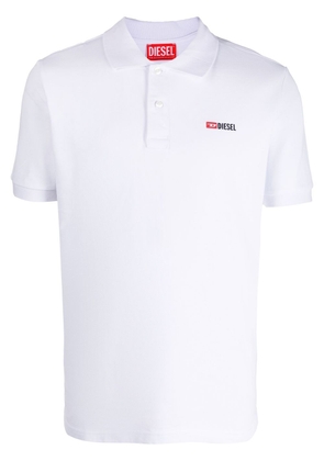 Diesel T-Smith-Div cotton polo shirt - White