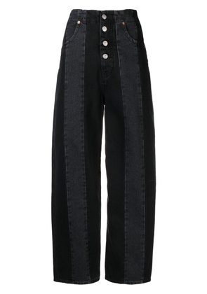 MM6 Maison Margiela straight-leg cropped jeans - Black