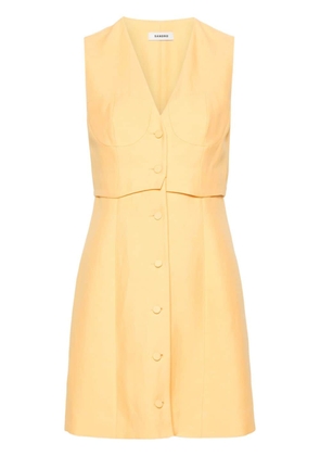 SANDRO layered sleeveless minidress - Orange