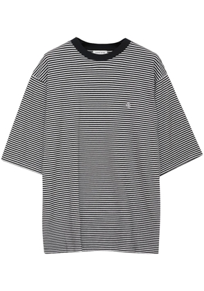 ANINE BING Bo stripe-print T-shirt - Black