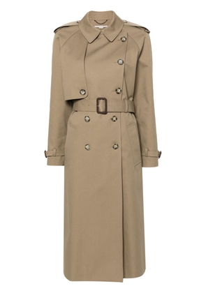 Stella McCartney belted cotton trench coat - Neutrals