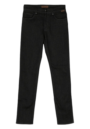 Corneliani mid-rise slim-fit jeans - Black