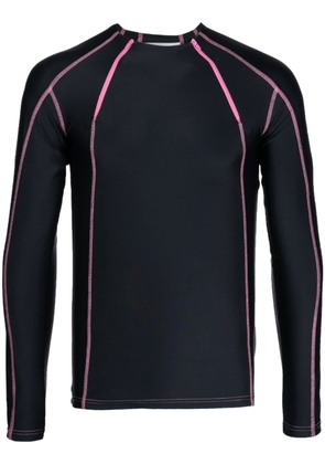 GmbH stretch-design long-sleeve T-shirt - Black