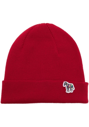 PS Paul Smith intarsia-knit wool beanie - Red