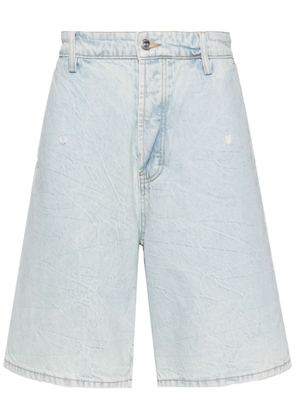 Nahmias stonewash denim shorts - Blue