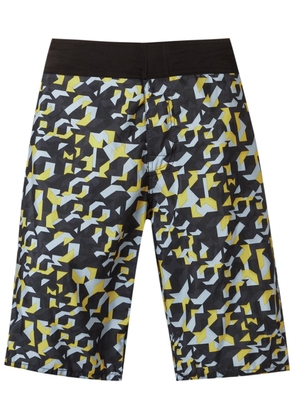 Amir Slama geometric-print swim shorts - Black