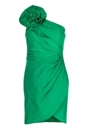 Marchesa Notte floral-detail sleeveless minidress - Green