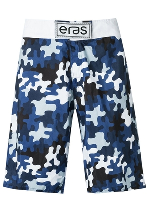 Amir Slama camouflage-print swim shorts - Blue