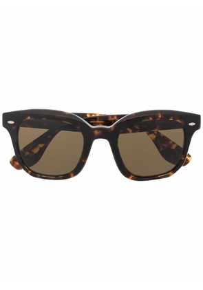Oliver Peoples Filú square-frame sunglasses - Brown
