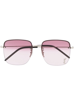 Saint Laurent Eyewear square-frame sunglasses - Silver