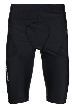 Marine Serre logo-print cycling shorts - Black